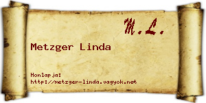 Metzger Linda névjegykártya